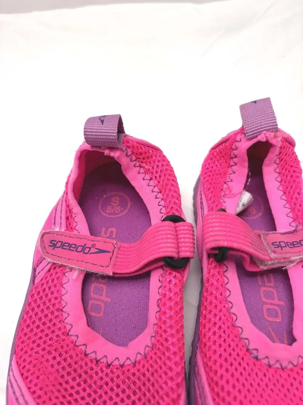 Speedo Girls Pink Mary Jane Neoprene Water Shoe Size S 5/6